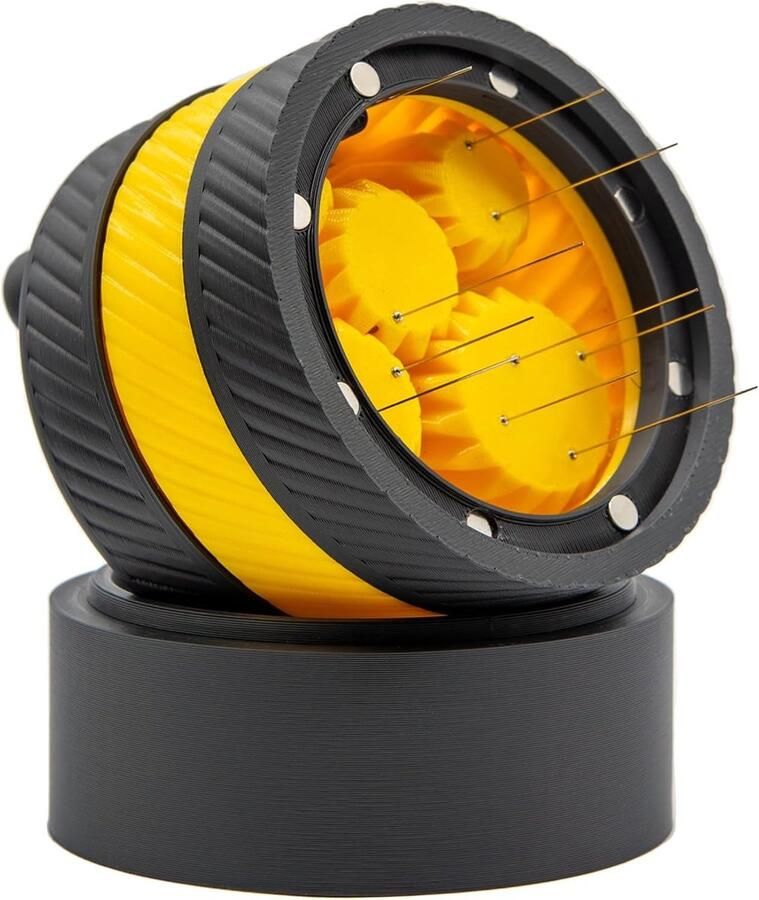 Lexium Store Koffie verdeler Geel Zwart 58 mm Espressoverdeler met planetair tandwielontwerp Voor espressomachines