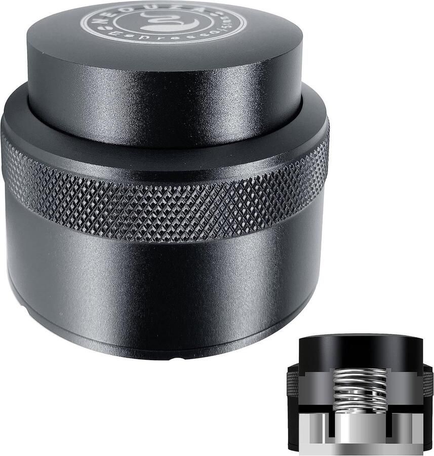 Lexium Store Koffie verdeler RVS 58 mm Veerbelaste Barista Leveler met Platte Basis Voor Espresso Machine Portafilter