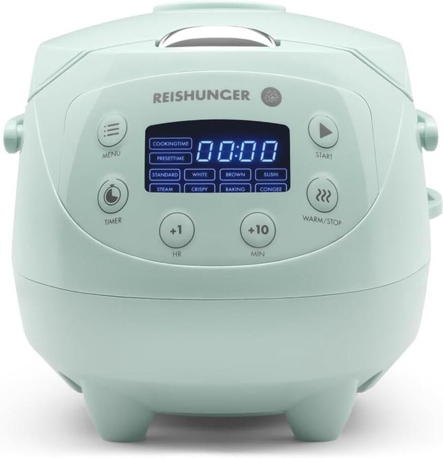 Lexium Store Multicooker Muntgroen 0 6 liter Keramische binnenpan Kleine rijstkoker voor 1-3 personen