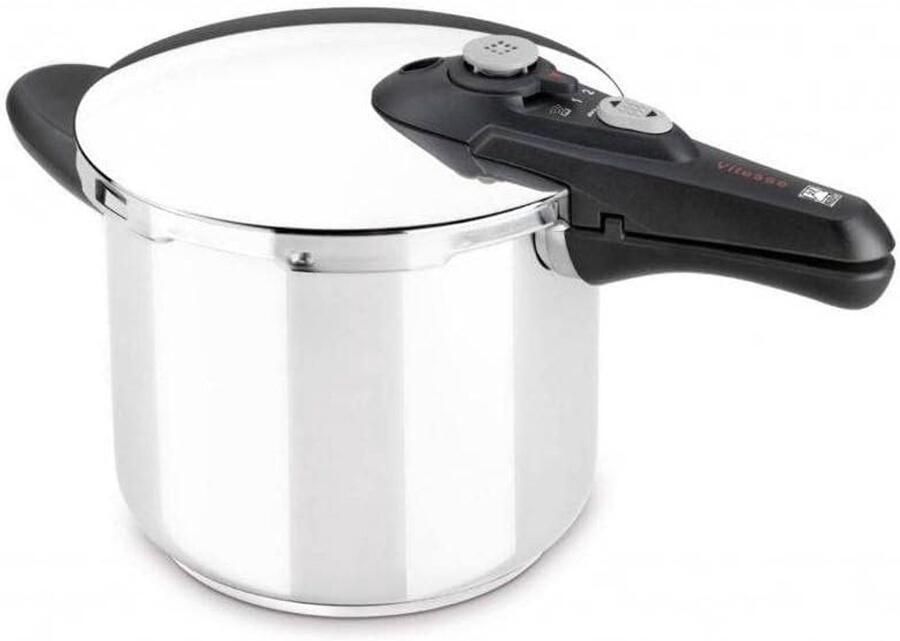 Lexium Store Multicooker RVS 4 Liter Drukpan met 2 Kookprogramma's en Geschikt voor Alle Warmtebronnen