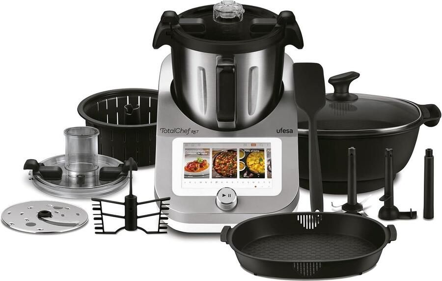 Lexium Store Multicooker Wit 4 5 Liter Slimme Keukenrobot met Touchscreen en Weegschaal Voor Gezond Koken