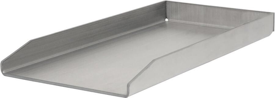 Lexium Store Plancha barbecue Roestvrij staal 26 x 44 5 cm Massieve rechthoekige grillplaat Voor universeel gebruik