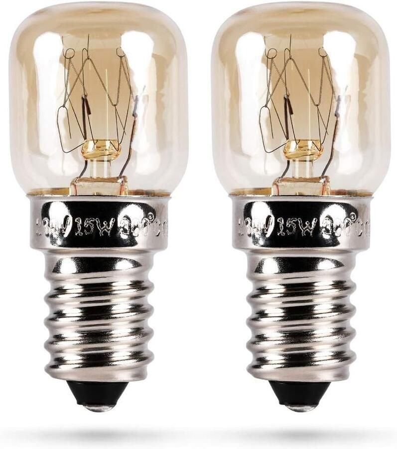 Lexium Store Zoutlamp Set van 2 15 W E14 Hittebestendige Ovenlamp Voor Oven en Magnetron