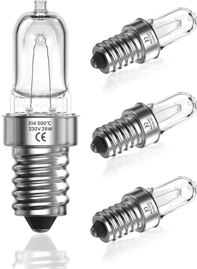 Lexium Store Zoutlamp Warmwit 26W E14 Ovenlamp Temperatuurbestendig Borosilicaatglas Voor Oven en Magnetron