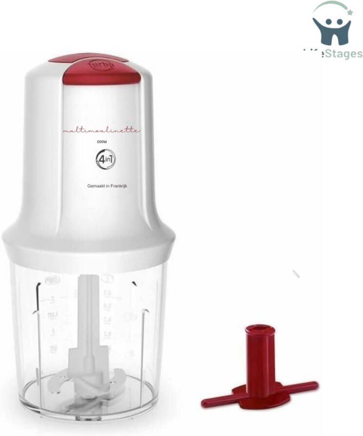 LifeStages LfieStages Hakmolen Multi Moulinette 400 W 500 ml 200 g 2 Snelheden