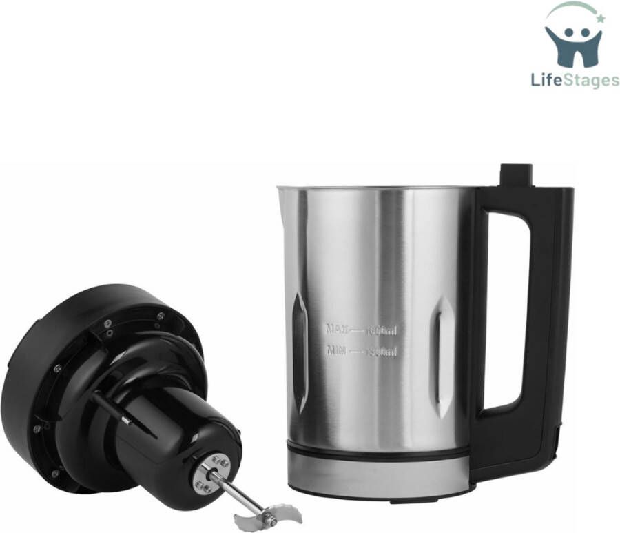 LifeStages Soepmaker Gezonde Soepmaker 5 Instellingen Inclusief Warmhoudfunctie Blender Voor Soep En Smoothies 1 6 Liter 900 W Automatisch