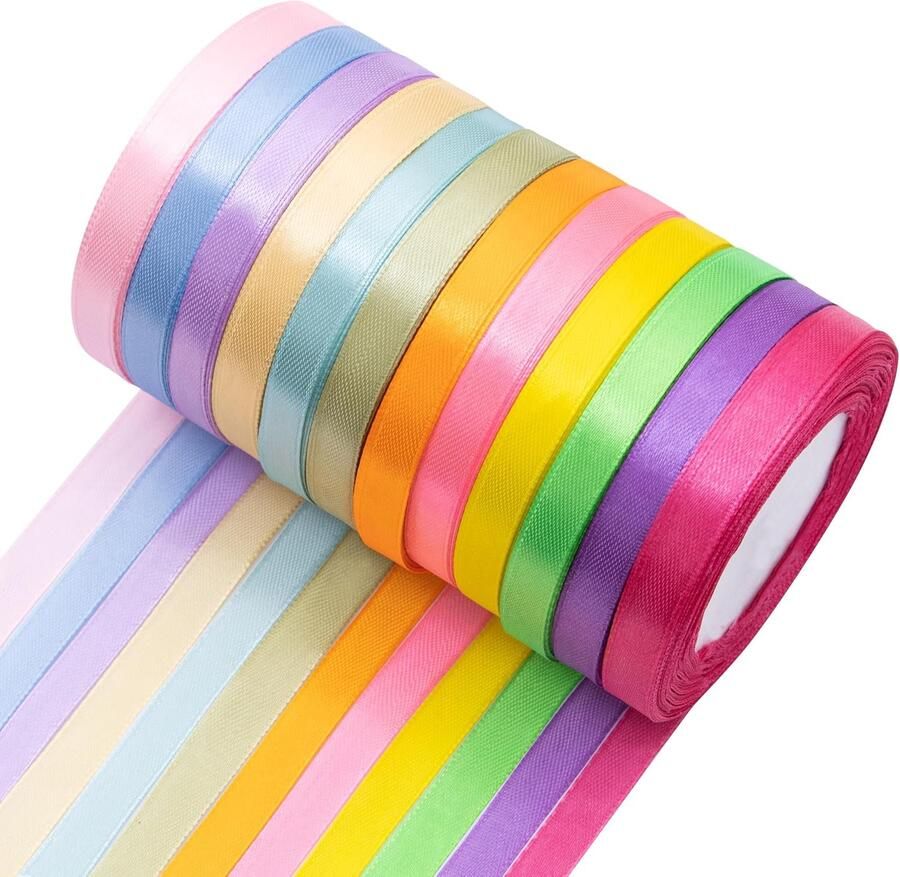 Lint 10 mm x 22 m 12 kleuren