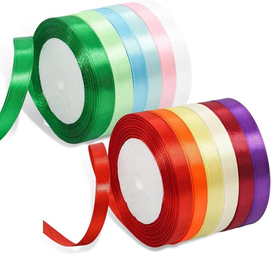 Lint 12 kleuren 10 mm x 22 m