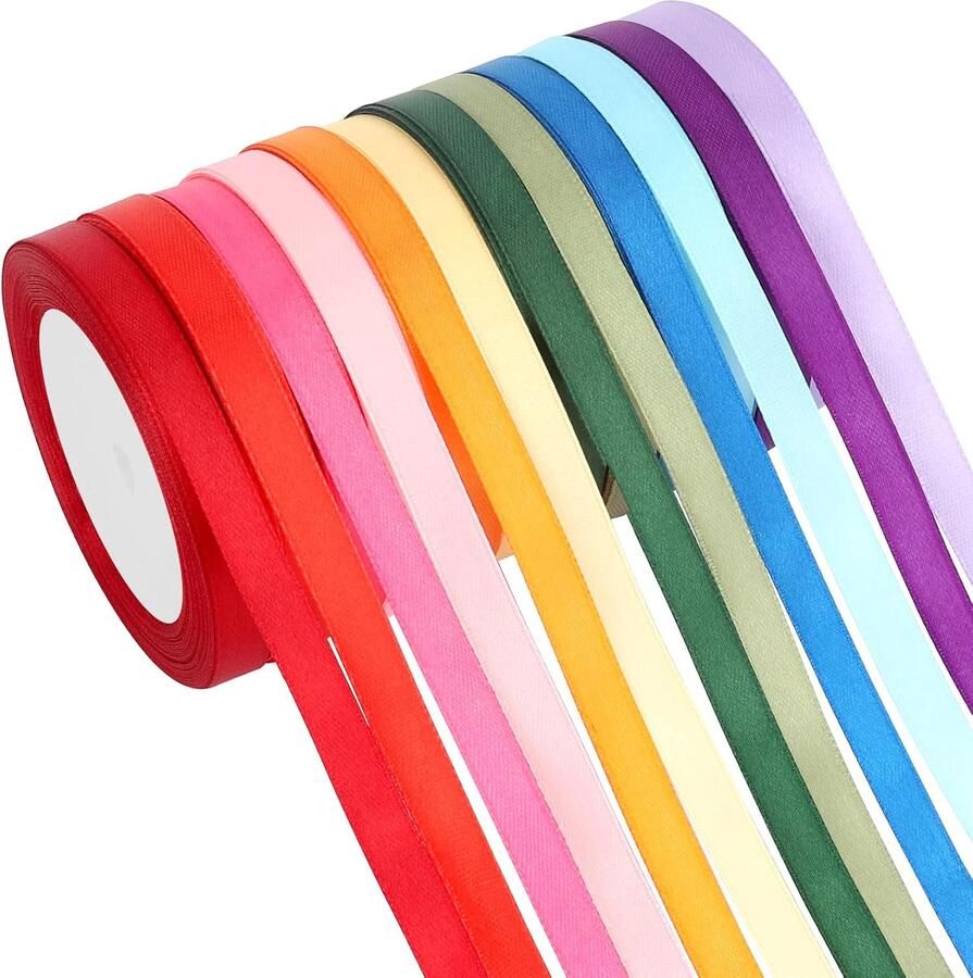 Lint 12 kleuren 10 mm x 23 m