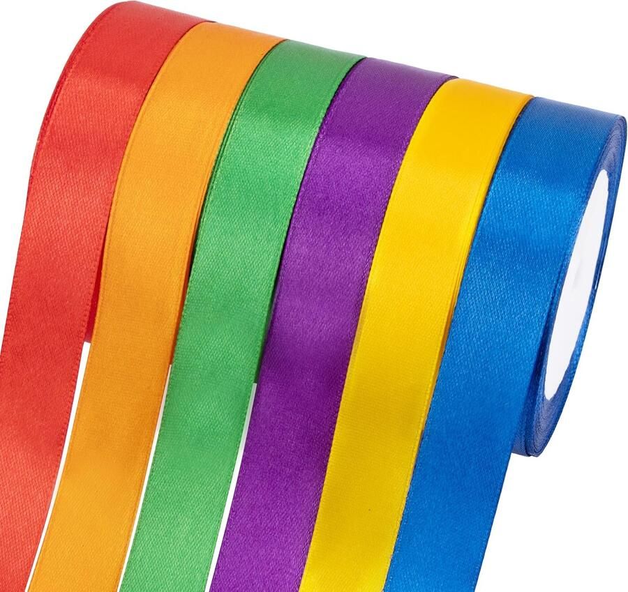 Lint 20 mm x 22 m 6 kleuren