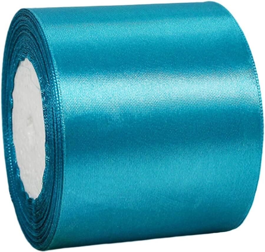 Lint 22 meter 75 mm breed blauw