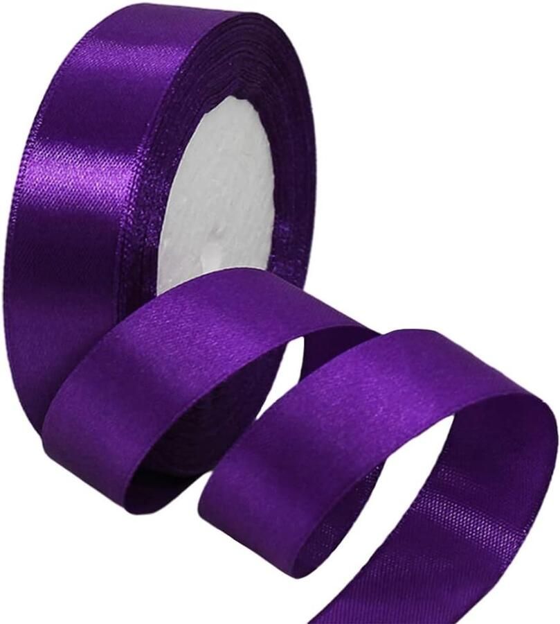 Lint 22 meter lila 25 mm breed