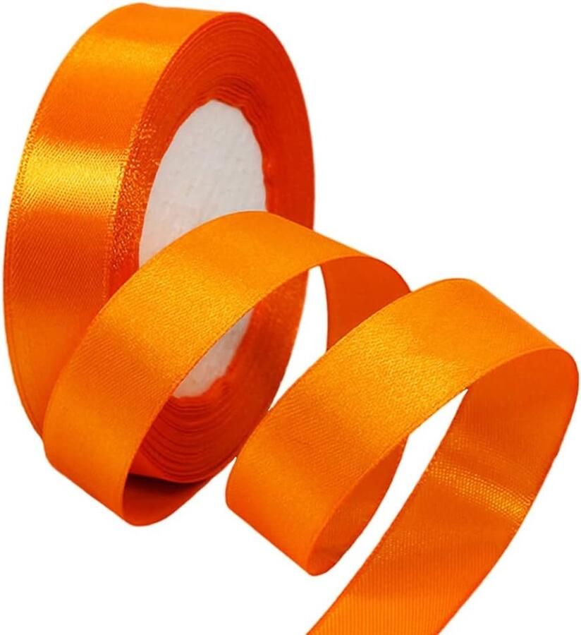 Lint 22 meter oranje 20 mm breed