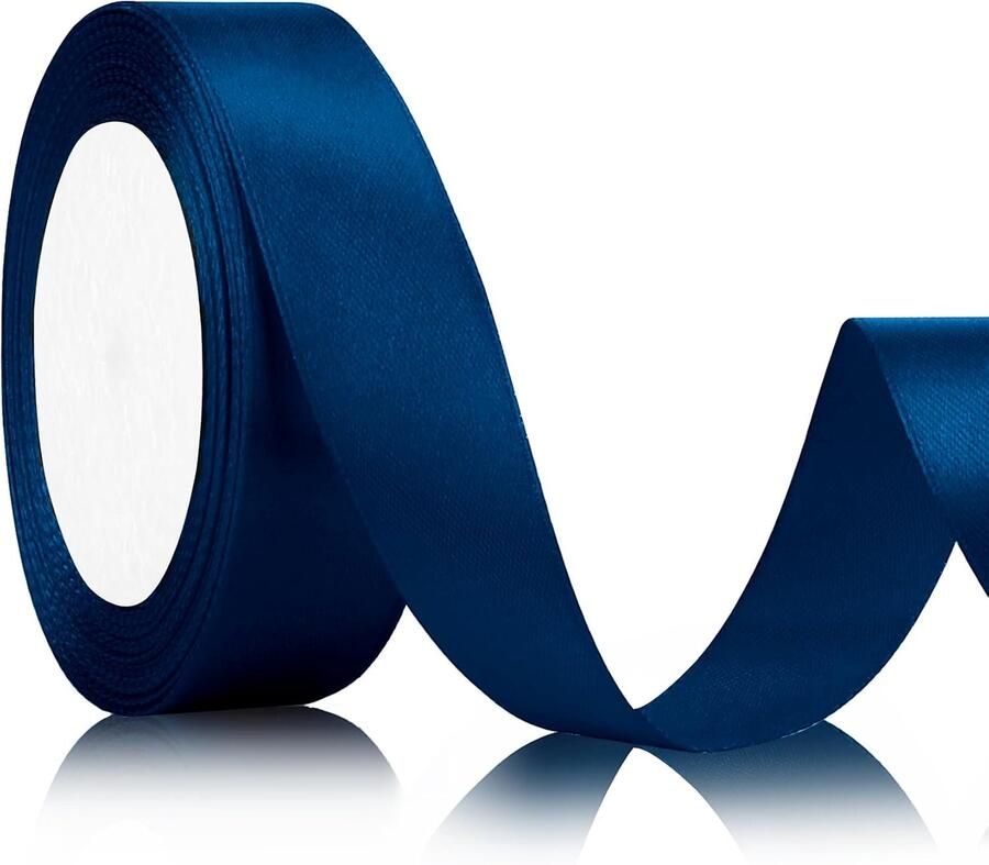 Lint 25 mm breed 22 meter donkerblauw