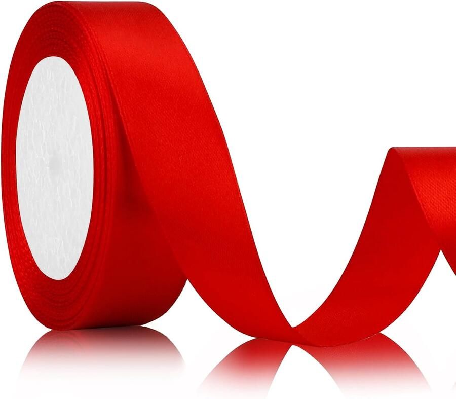 Lint 25 mm x 22 m rood