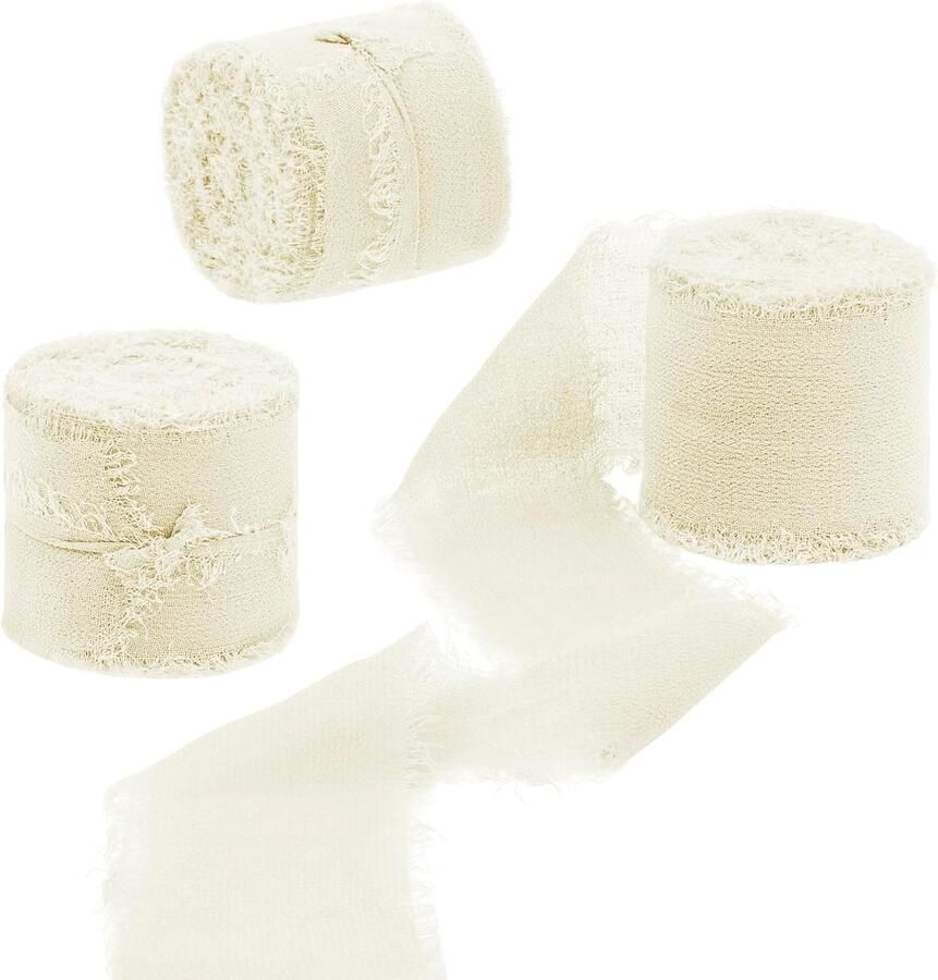 Lint 3 rollen 4 cm x 15 m beige