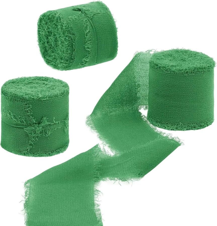 Lint 4 cm x 15 m groen 3 rollen