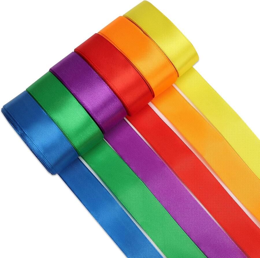 Lint 6 kleuren 25 mm x 10 m