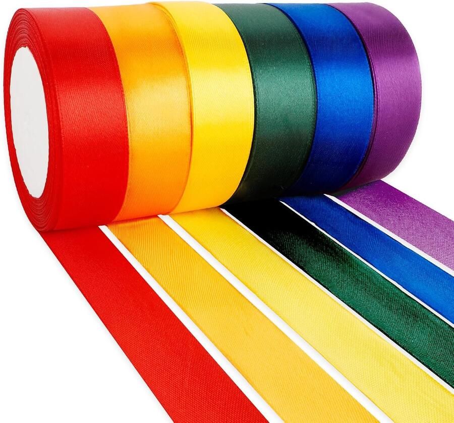 Lint 6 kleuren 25 mm x 23 m
