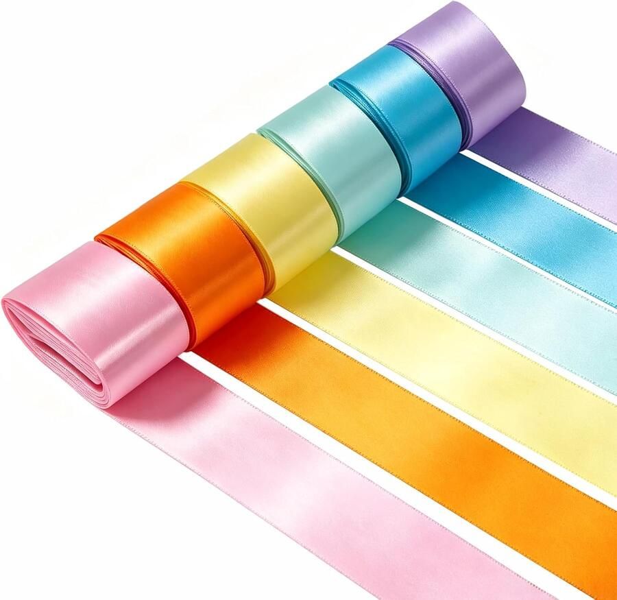 Lint 6 kleuren 50 mm x 10 m