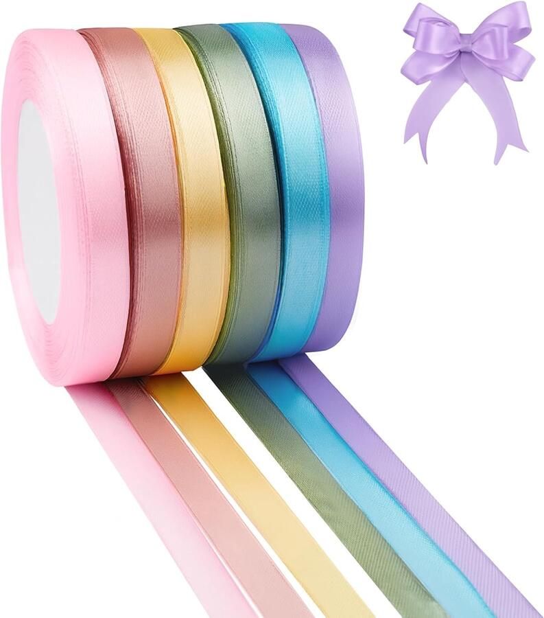 Lint set 6 kleuren 22 meter x 10 mm