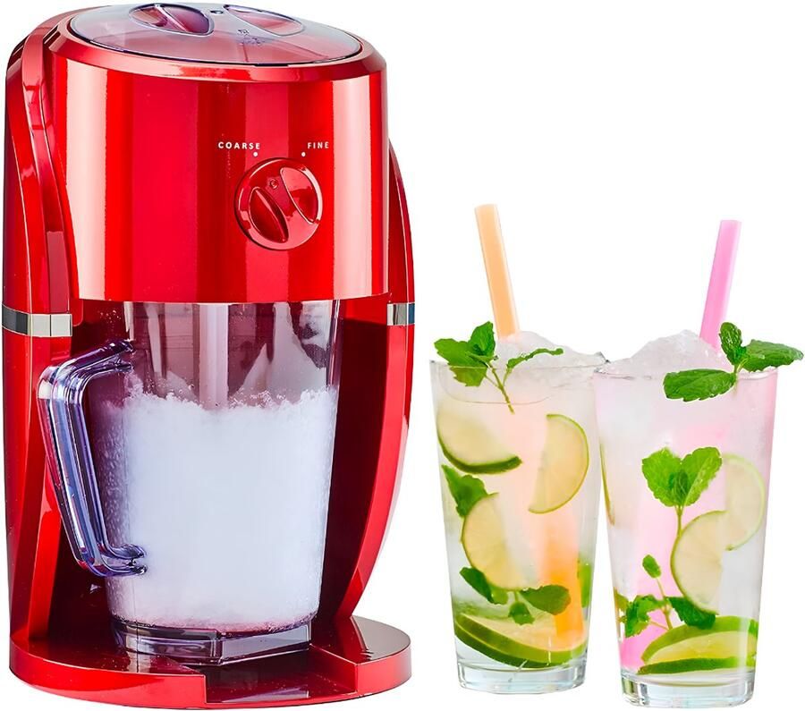 LNMsolutions Slush Machine Slush Puppy Maker Slushy Maker Rood 21cm x 19cm x 31cm