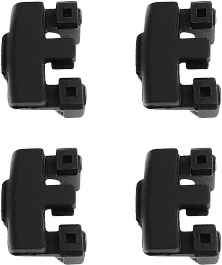 LISM 4 rubberen bumpers voor de airfryer rubberen pootjes voor de grillplaat in de keuken siliconen hoes voor de airfryer krasbeschermingsbalk wimpers