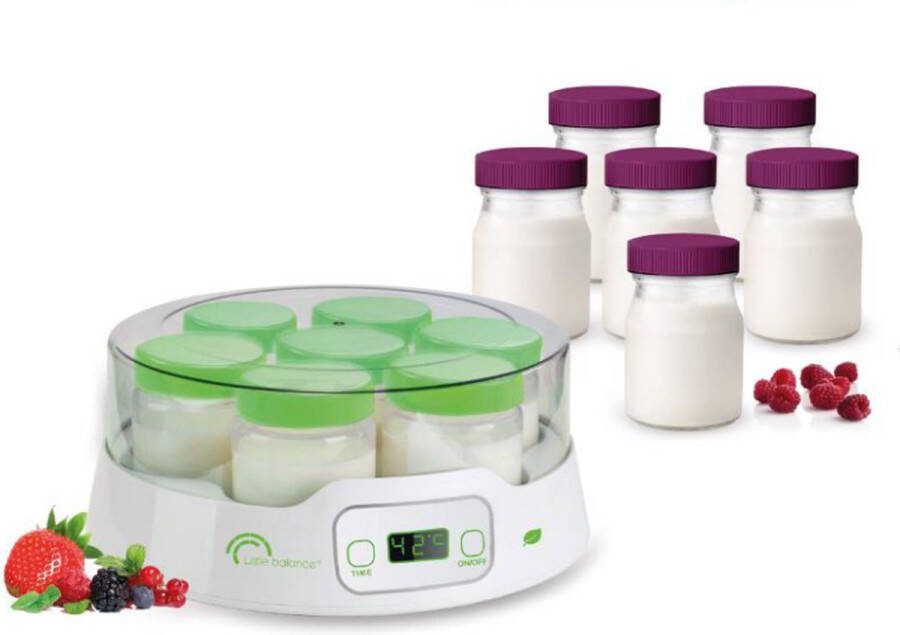 Little Balance 8487 yoghurtmaker Inclusief 13 potjes 20 Watt totaal 2.4 liter