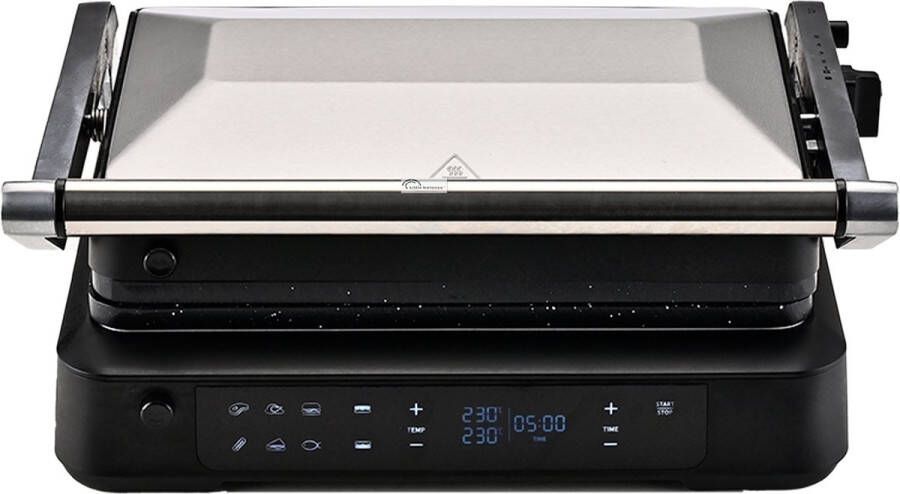 Little Balance 8734 Elektronische grill PFAS vrij 2000 Watt 5 programma's groot grill oppervlak - Foto 2