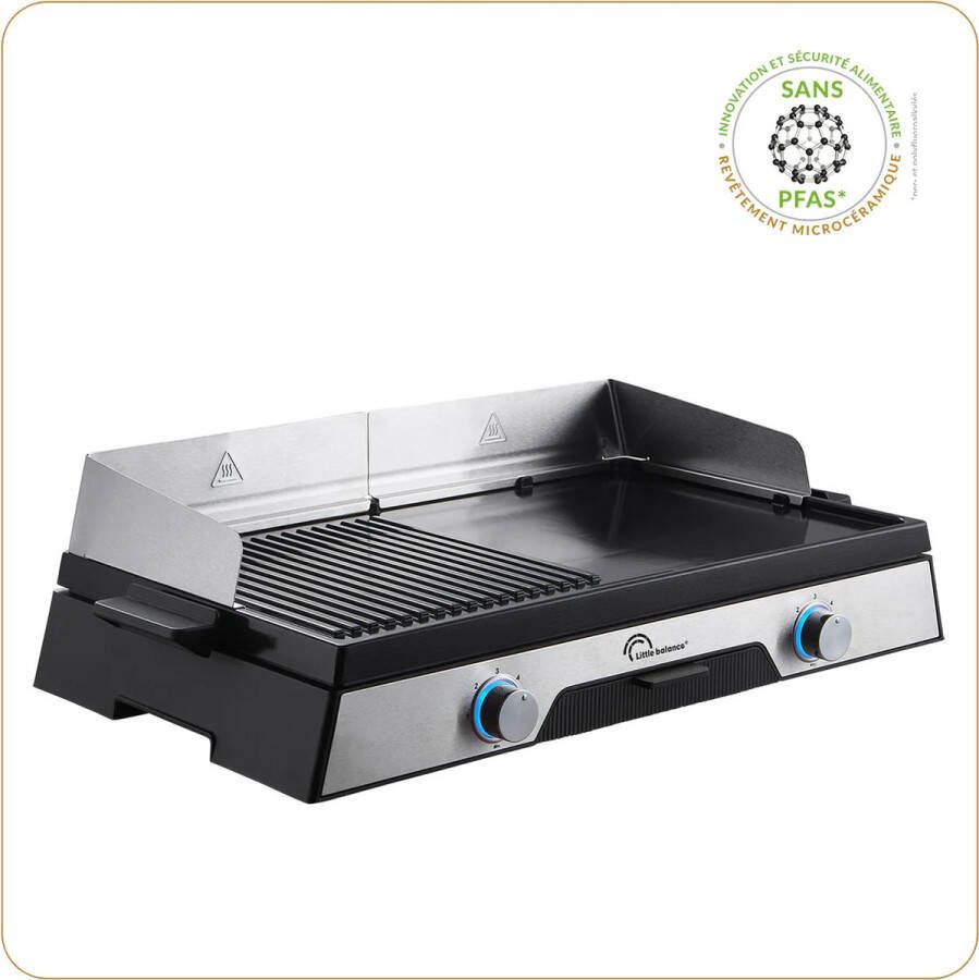 Little Balance 8741 XL Teppanyaki bakplaat grillplaat 1800 Watt 70 x 23 cm PFAS vrij 8 personen - Foto 3
