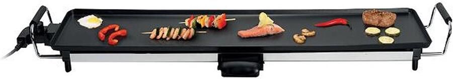 Balance LITTLE 8273 Happy Plancha 50 Elektrische plancha 4-6 personen Antiaanbaklaag 2000W Zwart Roestvrij staal