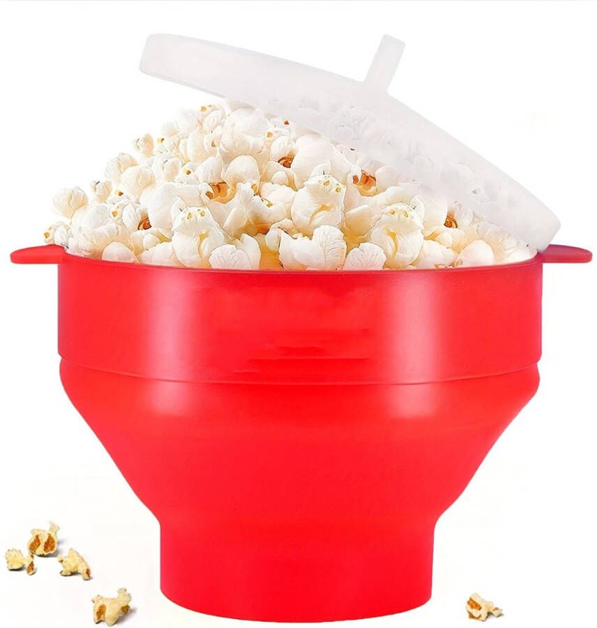 Livano Popcornmakers Popcornpan Popcorn Machine Mini Popcorn Machine Rood - Foto 1
