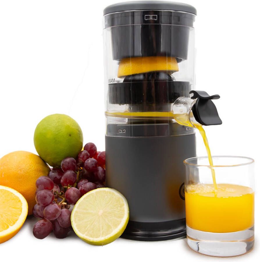 Livington JuiceBoost draagbare sapcentrifuge op batterijen 250 ml opvangbak snoerloos kleine sapcentrifuge om mee te nemen slow juicer voor fruit en groenten vruchtensap