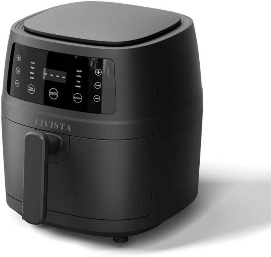 Livista Airfryer XXL – 6L – 8 Programma s – LCD Touchscreen – PFAS-vrij – 1400W – Zwart