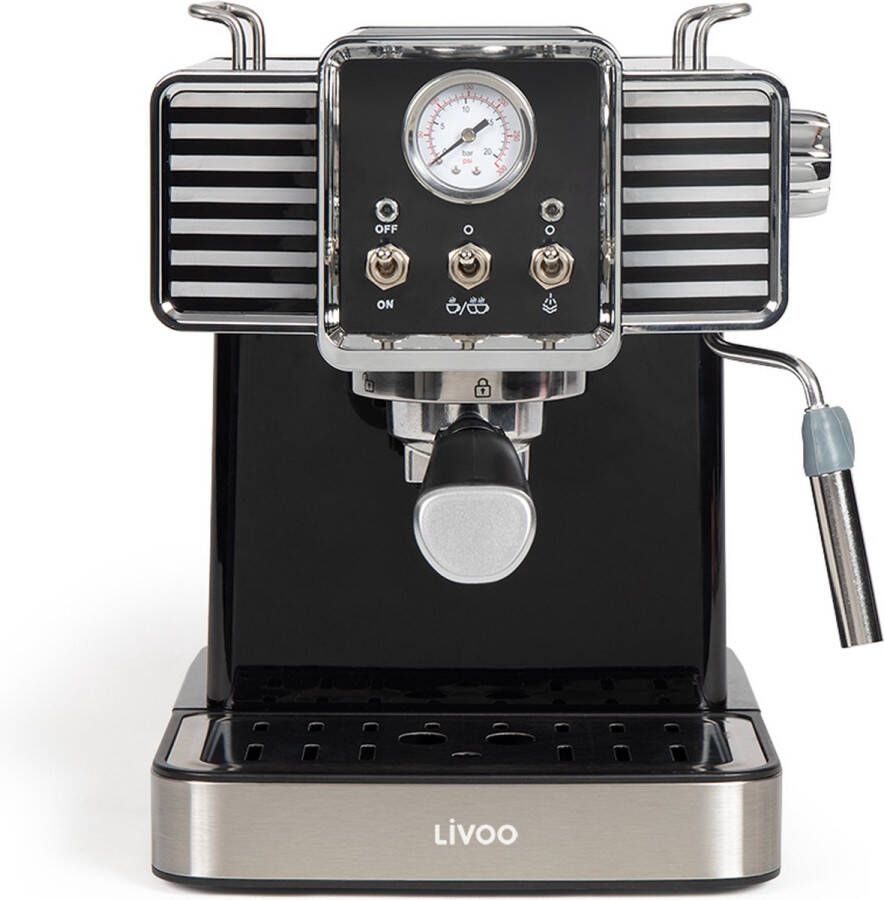 Livoo Art de Vivre espressomachine van DOD174 bruin - Foto 2