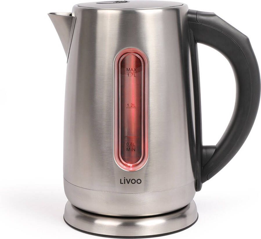 Livoo DOD189 RVS Waterkoker 1.7 L Instelbare temperatuur Warmhoudfunctie