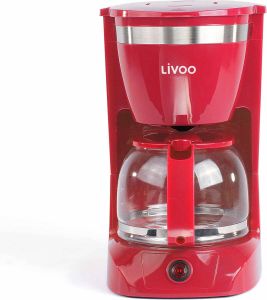 Livoo Elektrisch Koffiezetapparaat Rood