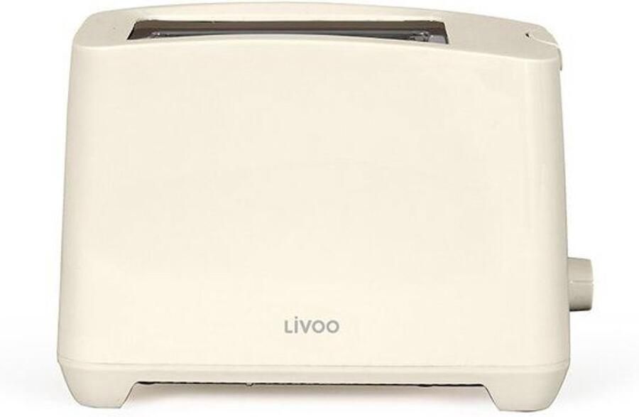 Livoo 2-slot Broodrooster DOD162C 750 W Verstelbare thermostaat: 7 niveaus Gebroken wit