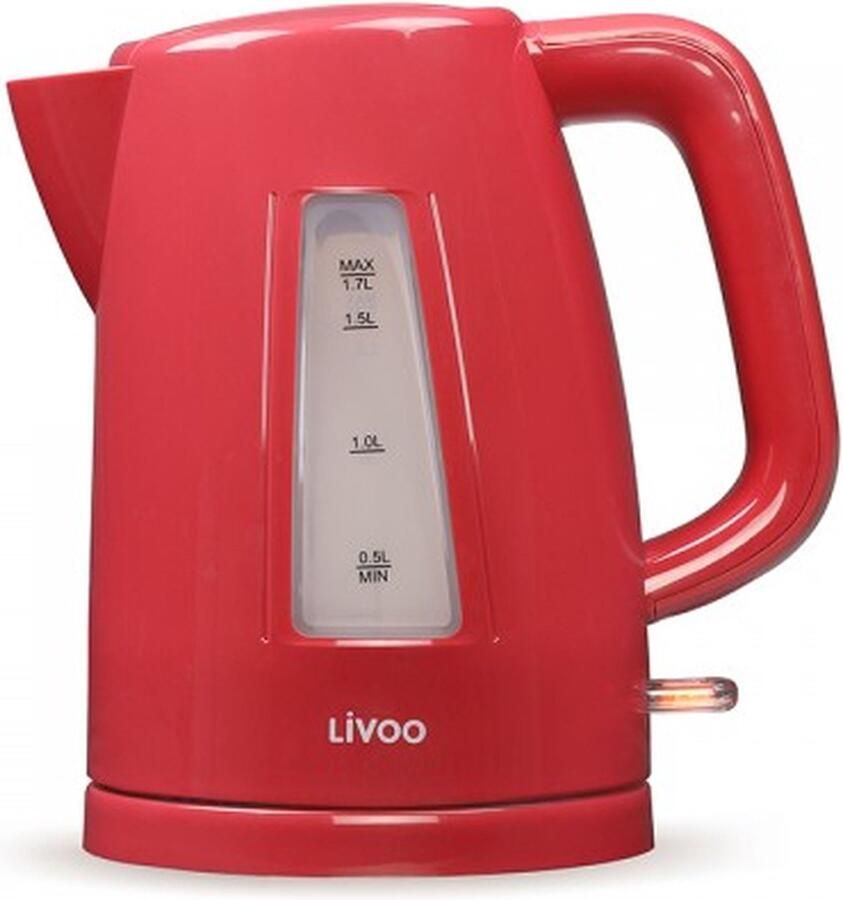 Livoo DOD184RC waterkoker 1 7 l 2200 W Rood