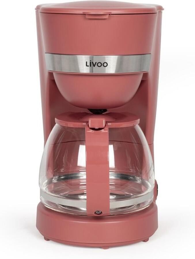 Livoo Elektrisch koffiezetapparaat DOD200RC 750 W 1 25 L 10 tot 12 kopjes Chilirood - Foto 2