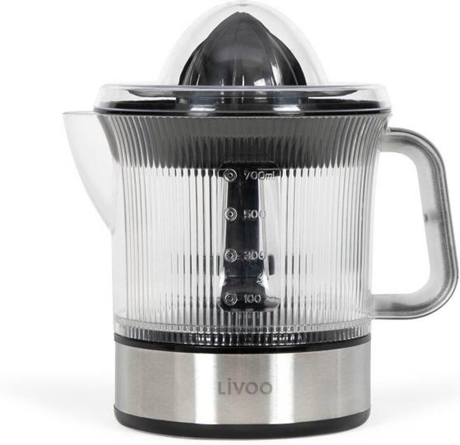 Livoo Elektrische sapcentrifuge DOD210 40 W 1 grote kegel en 1 kleine kegel roestvrij staal zwart