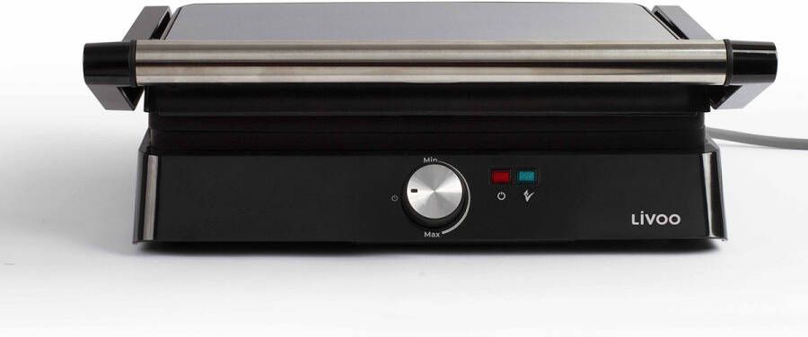 Livoo Panini- en contactgrill 2200 W grijs - Foto 2