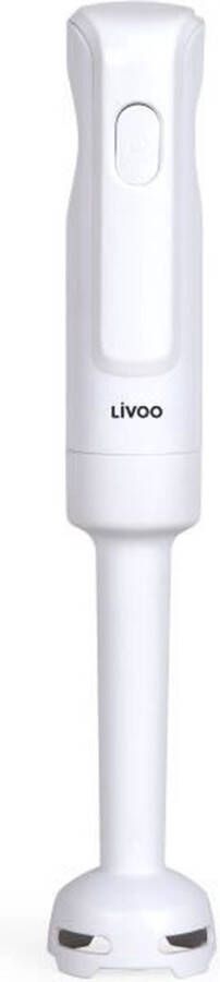 Livoo Staafmixer 300 W 2 roestvrijstalen messen 1 snelheid 19 000 tpm Wit