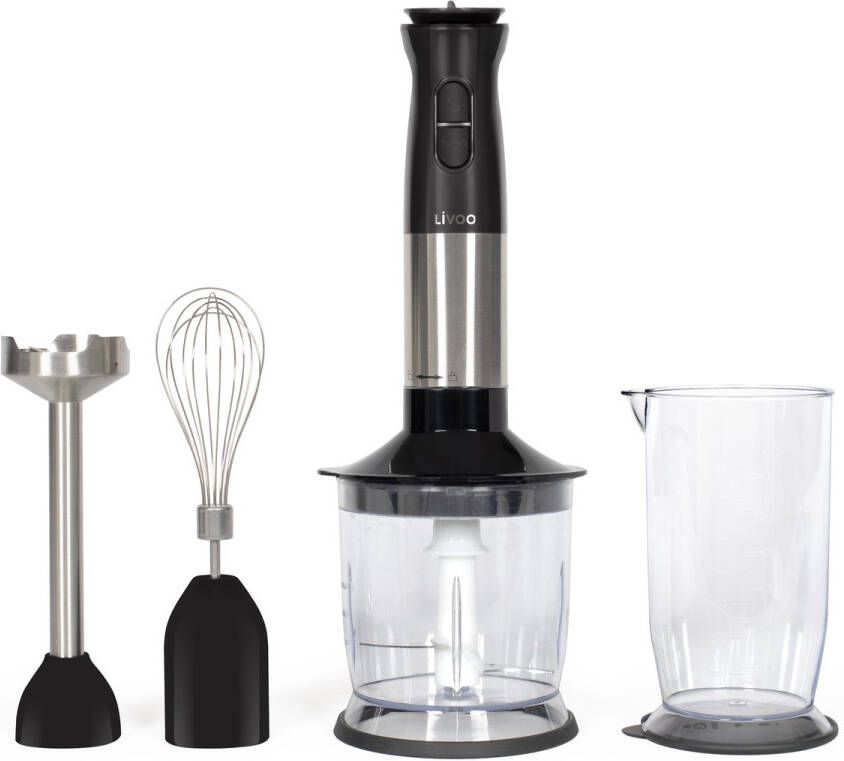 ‎LIVOO Staafmixerset LIVOO DOP246 800 W 12 snelheden Zwart