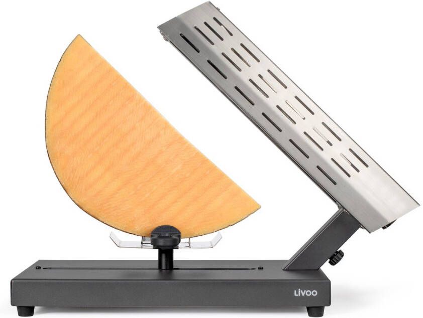 Livoo Traditioneel racletteapparaat DOC314 600W 6 tot 8 personen Uitneembare verschuifbare kaashouder 360° 2 spatels