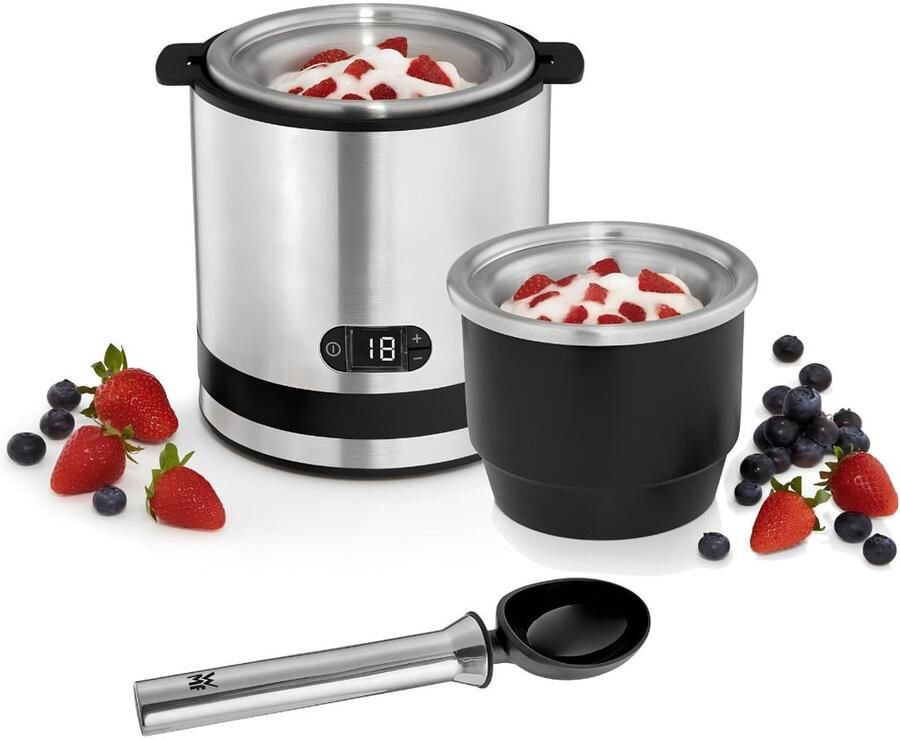 LNMsolutions Ijsmachine Ijsmaker Machine Ijsmaker Zilver 16cm x 16cm x 18cm