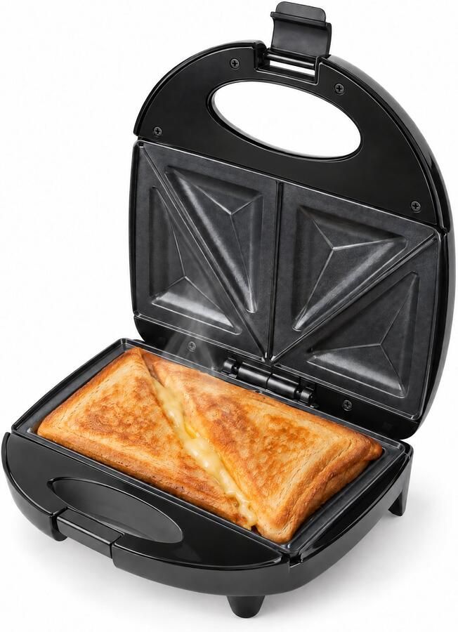 Lomera Tosti Apparaat 12V voor in de Auto Tosti IJzer Sigarettenaansteker Sandwichmaker 12 Volt Croque Monsieur Toestel Tostimaker voor Onderweg Sandwich Toaster voor de Camper