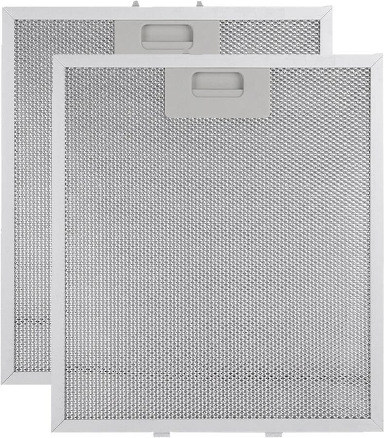 Longziming 2 Stuks Afzuigkapfilters 260x320 mm Mesh Filter Accessoire voor Keukenafzuigkappe voor Afzuigkap 5-Laags Wasbaar Aluminium Vetfilter Zilver