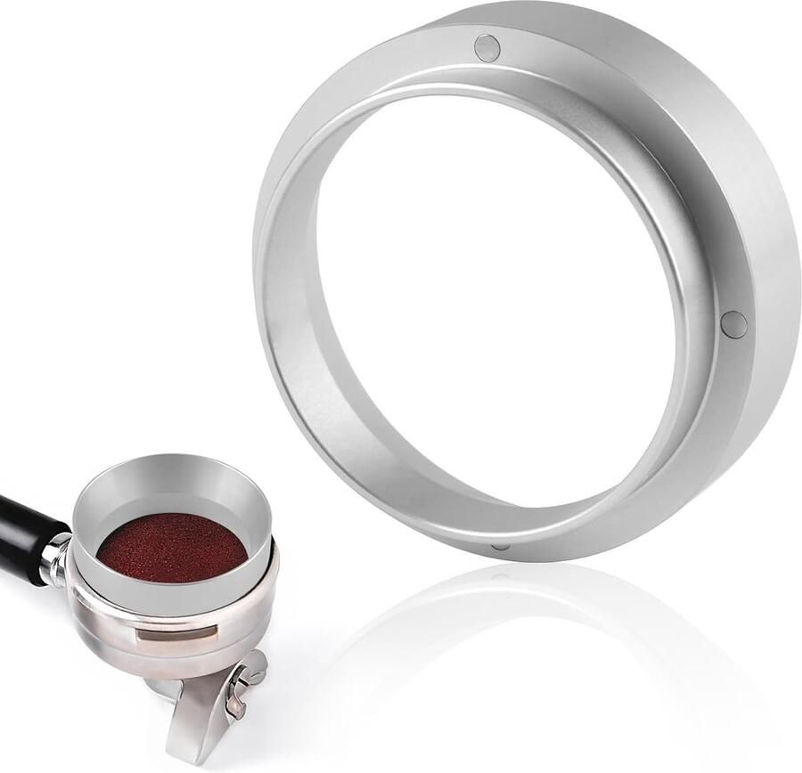 Longziming 51mm Coffee Dosing Ring Magnetische Espresso Doseer Funnel Voor Portafilter Koffie Vulring Voor Nauwkeurig Vullen Van Koffiepoeder En Minder Verspilling