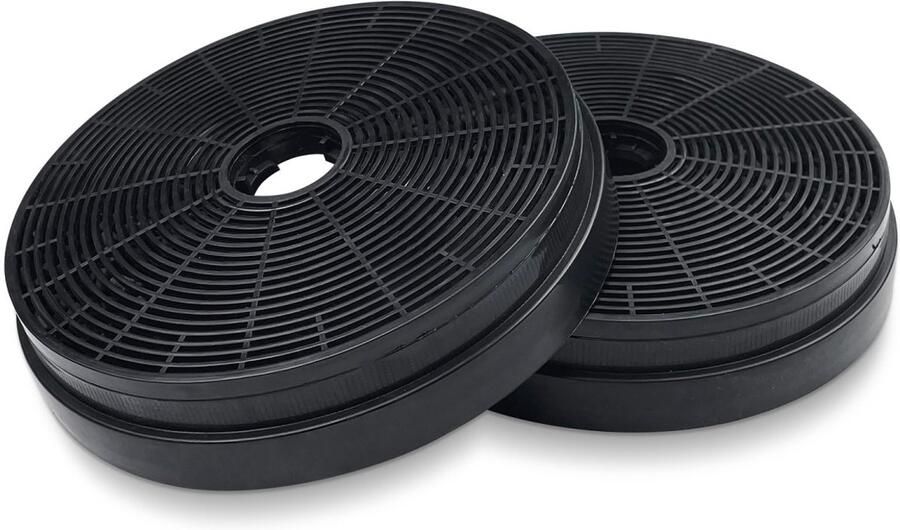 Longziming -Actieve Koolstoffilters voor Afzuigkap Rond Koolstoffilter 175 mm Vervangingsfilter voor Recirculatie Afzuigkap Geurfilter voor Keuken 2 Stuks - Foto 2